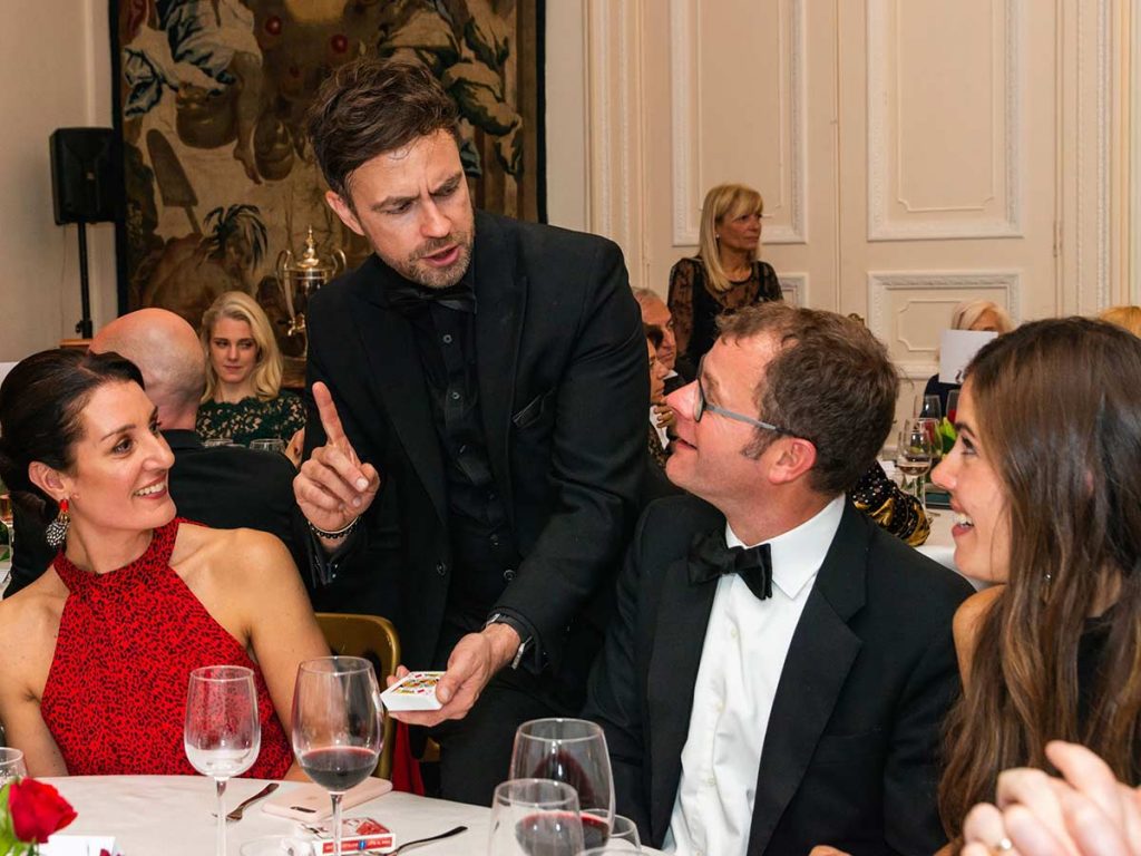 Harrison the Perceptionist at an indoor Function